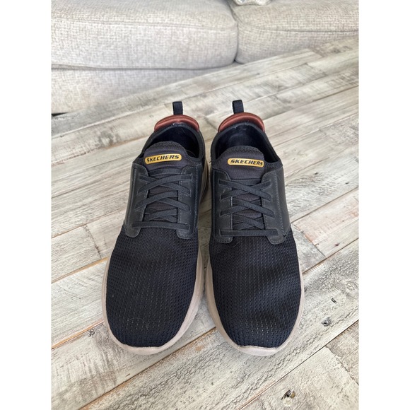 Skechers Other - Skechers Mens 16999 Black Mesh Memory Foam Sneakers Size 13 Low Top Shoes